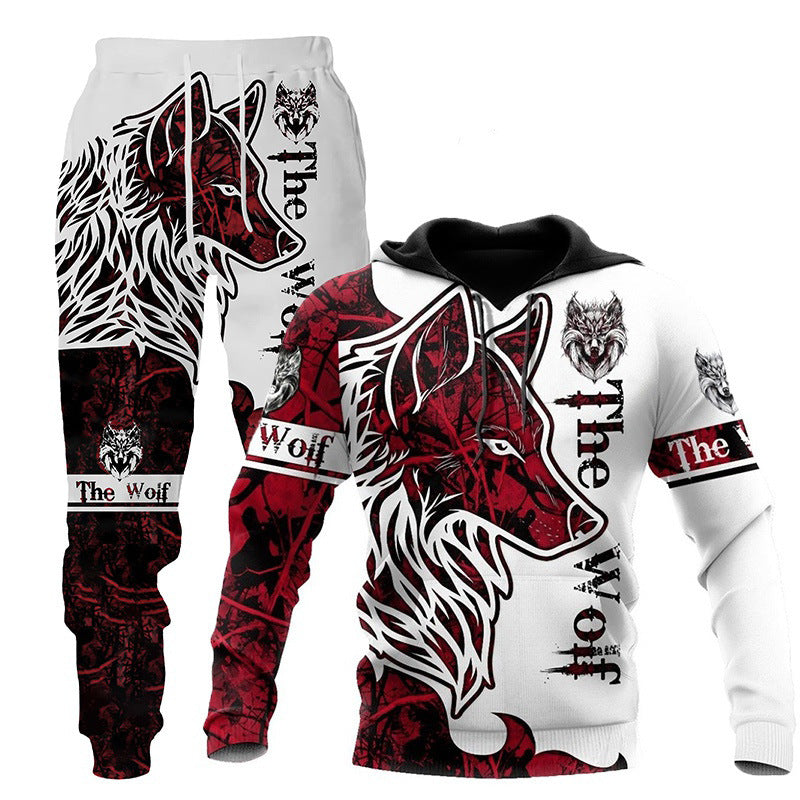 3D Hooded Sweatsuit Set