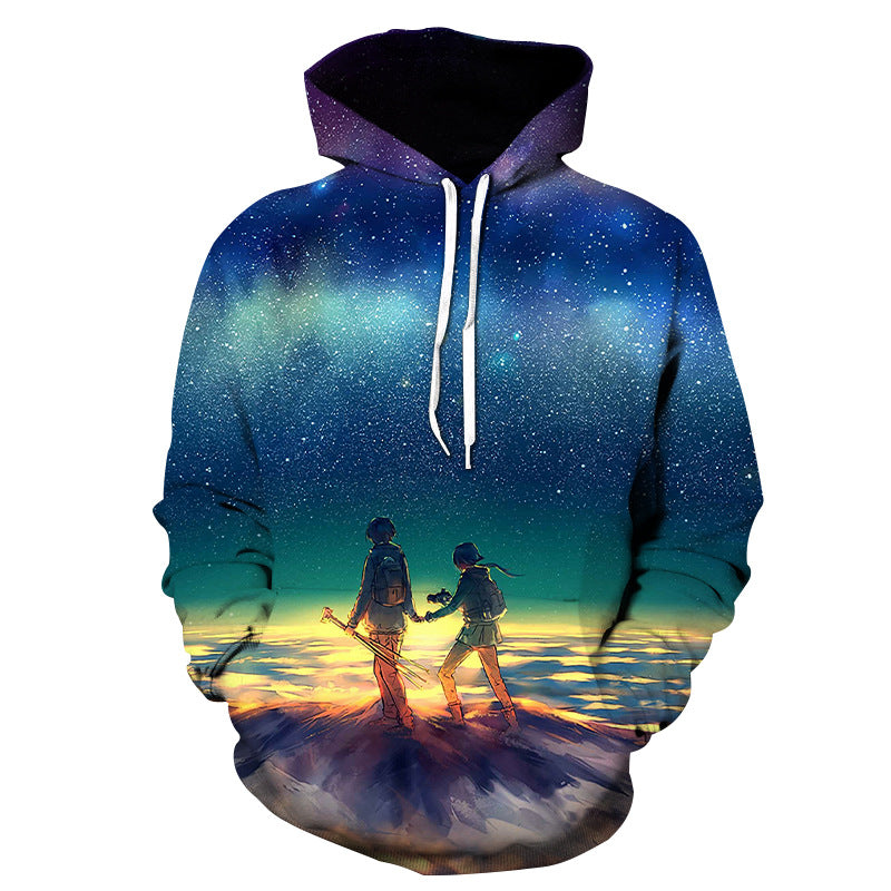 3D Digital Hooded Sweater