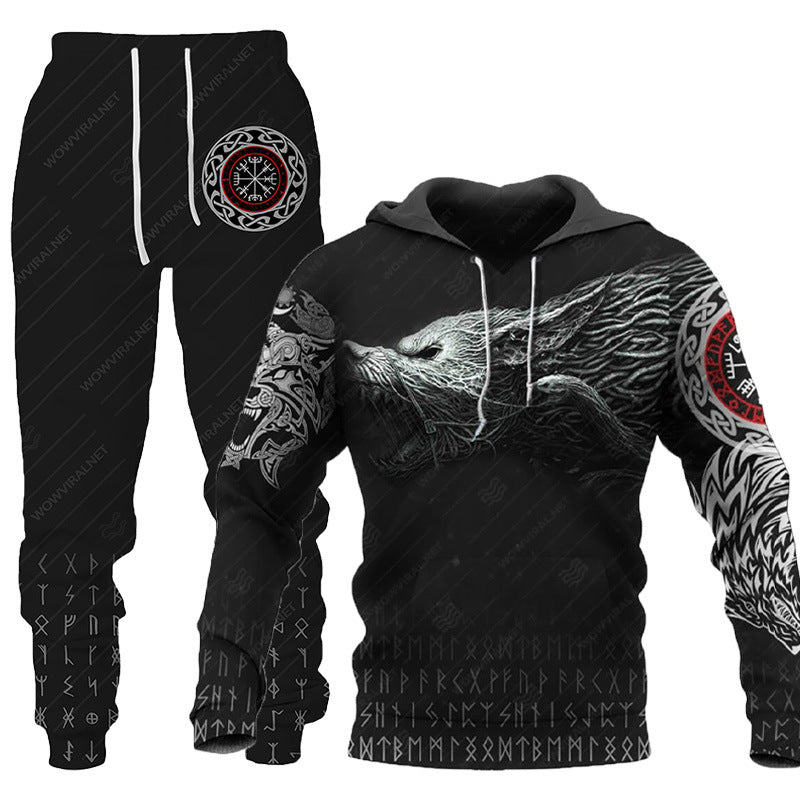 3D Hooded Sweatsuit Set