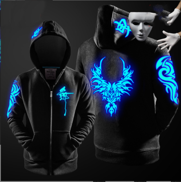 Zipper Luminous Sweatshirt