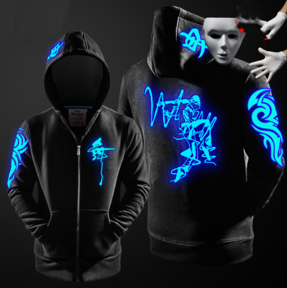 Zipper Luminous Sweatshirt