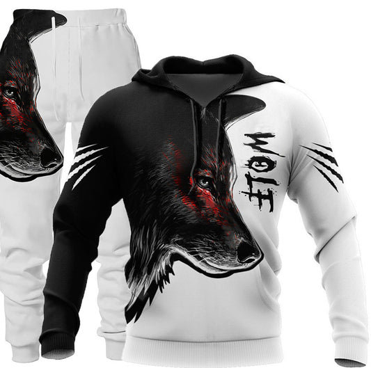 3D Hooded Sweatsuit Set