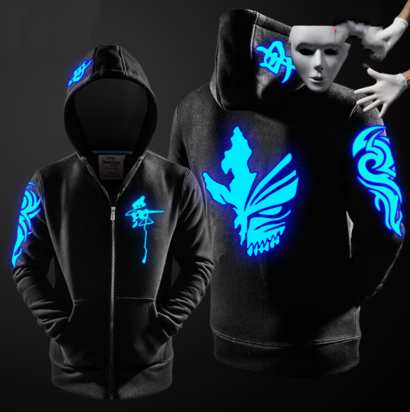 Zipper Luminous Sweatshirt