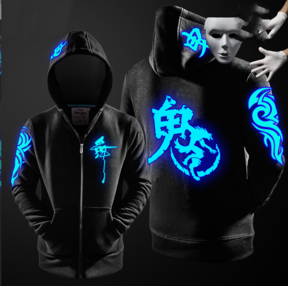 Zipper Luminous Sweatshirt