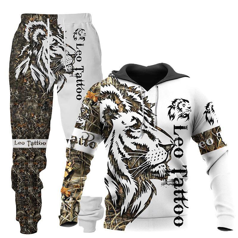 3D Hooded Sweatsuit Set