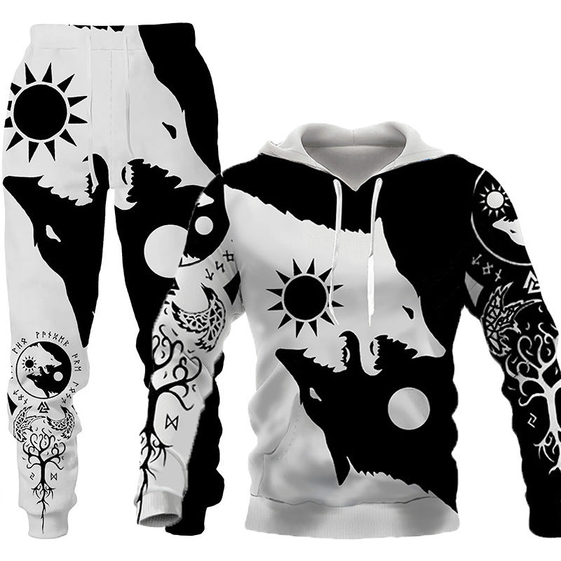 3D Hooded Sweatsuit Set